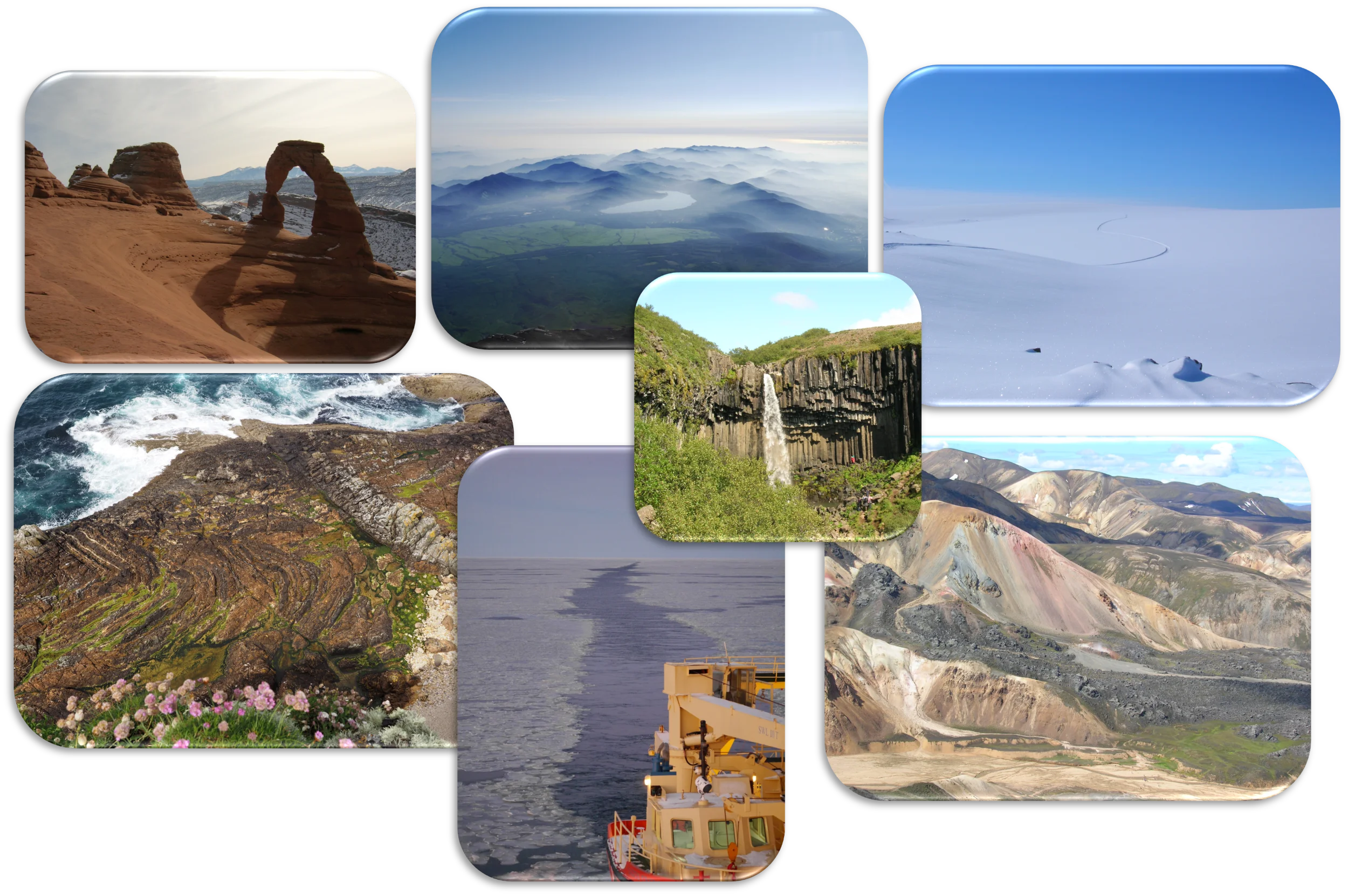Collage of landscapes